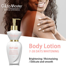 Load image into Gallery viewer, Gluta Master Whitening Body Lotion 300ml with Glutathione, Vitamin E, Collagen removes scars, age spots, fades stretch marks and provides smooth and soft skin.
