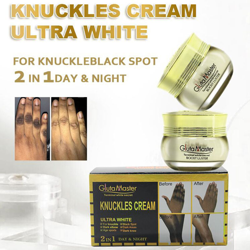 Gluta Master Knuckles Cream, effective joint whitening moisturizing anti-aging body care day and night cream for dark skin tones