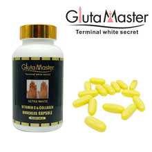 Load image into Gallery viewer, Gluta Master Terminal White Secret Ultra White Vitamin C &amp; Collagen Knuckles Capsules 60 Softgel for Removing Dark Knuckle,Elbow
