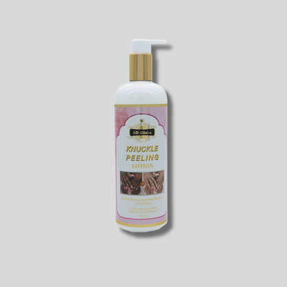 5DGluta Dark Knuckles Treatment Body Lotion 500ml, enriched with Vitamin C, Vitamin E, and Collagen to brighten and even out skin tone on knuckles, elbows, and knees.