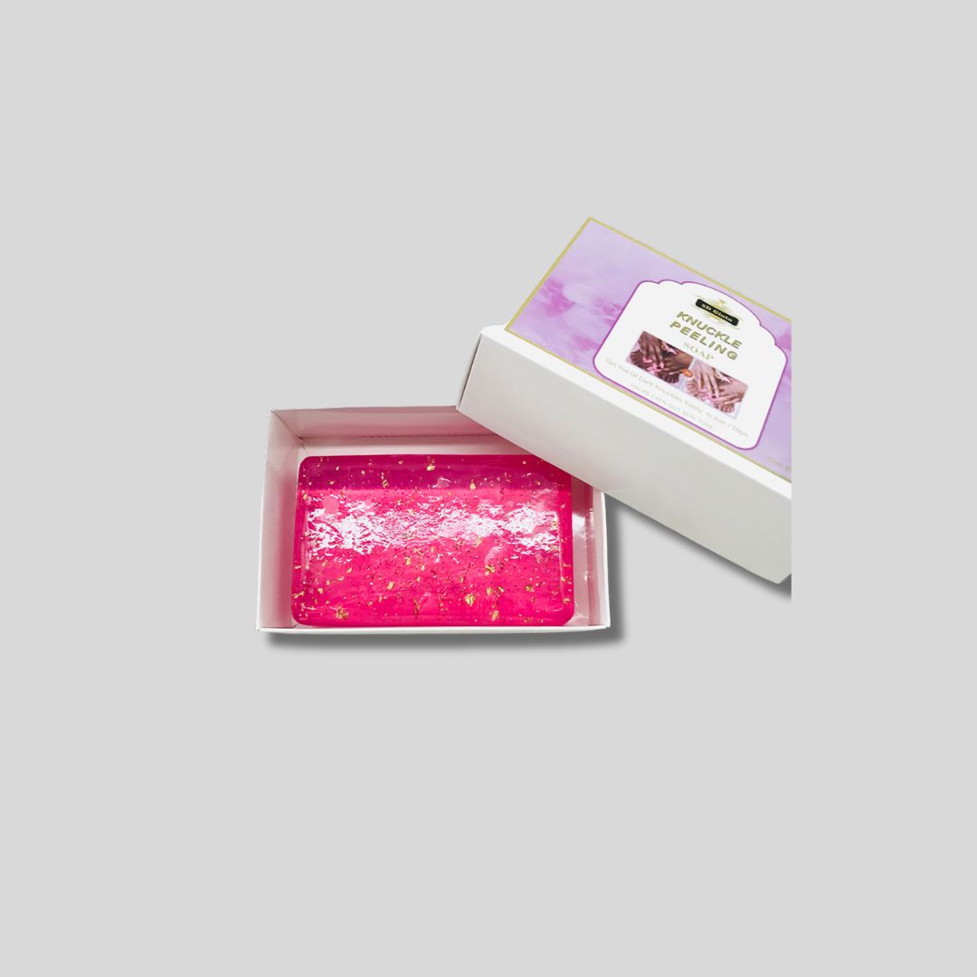 5DGluta Dark Knuckles Treatment Soap 250g designed to cleanse and brighten dark skin areas, including knuckles, elbows, and knees.