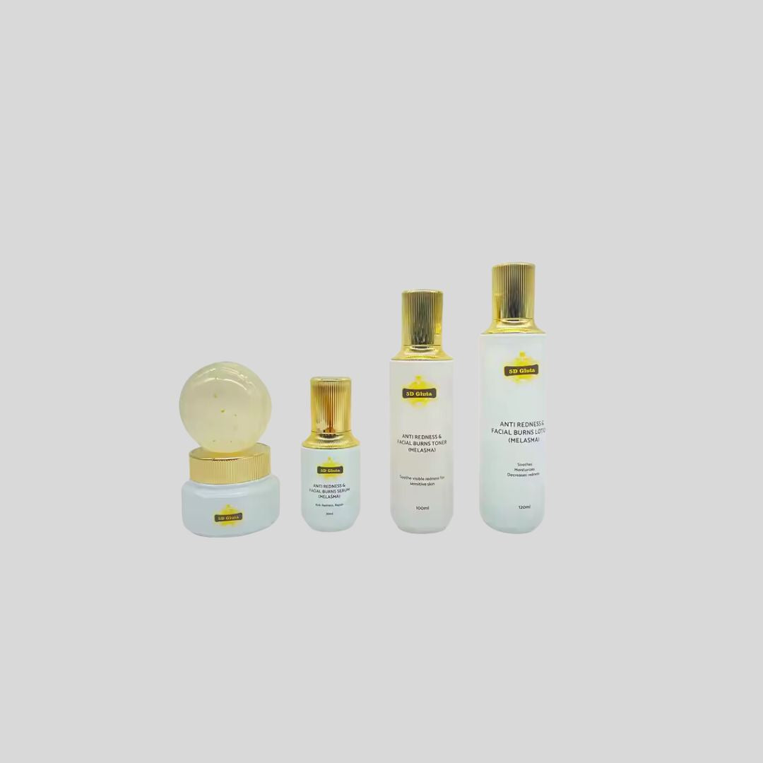 5D Gluta This soothing lotion is designed for redness-prone and sensitive skin, visibly reducing redness and providing intense moisture.