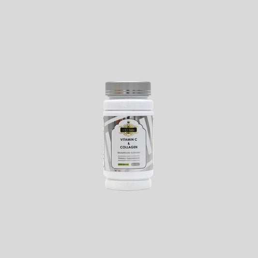 5D Gluta Vitamin C & Collagen Capsules (60 capsules) promote a healthy skin tone and combat aging. Formulated with vitamin C and collagen, these antioxidant-rich capsules help reduce pigmentation and support overall skin health.