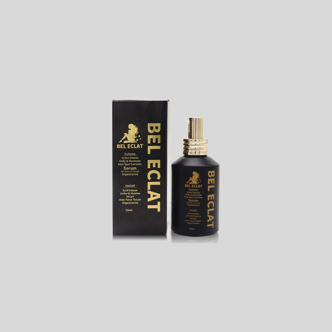 BEL ECLAT Essence (100ml) corrects pigmentation and promotes even skin tone, helping to fade dark spots and acne marks for a flawless complexion.