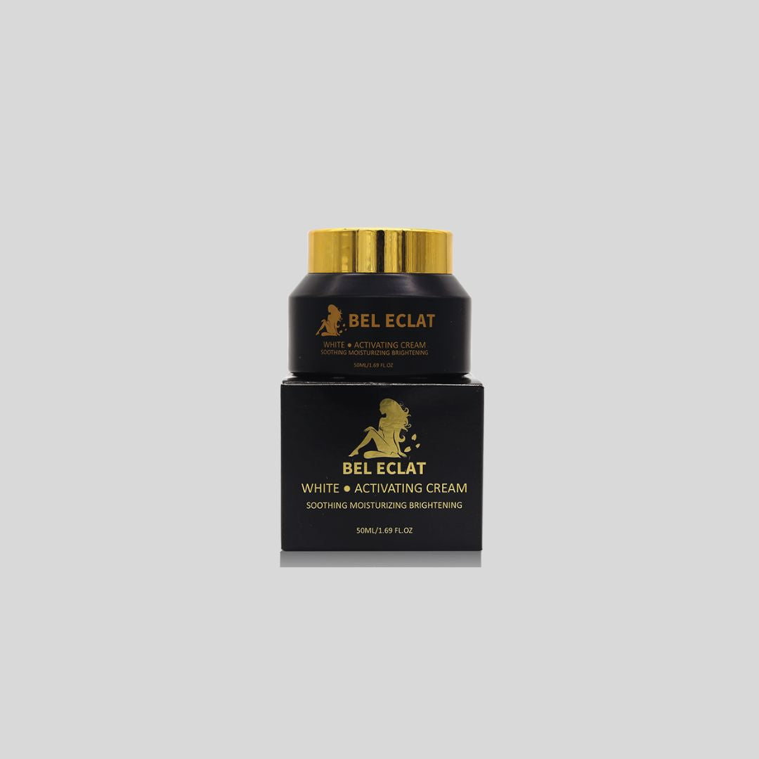 BEL ECLAT Face Cream (50ml) deeply moisturizes and enhances facial radiance, leaving the skin hydrated, smooth, and glowing.
