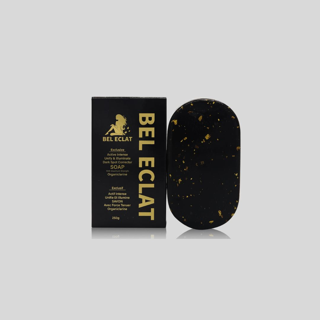 BEL ECLAT Soap (250g) gently cleanses the skin and prepares it for subsequent treatments, promoting a brighter and more even complexion.