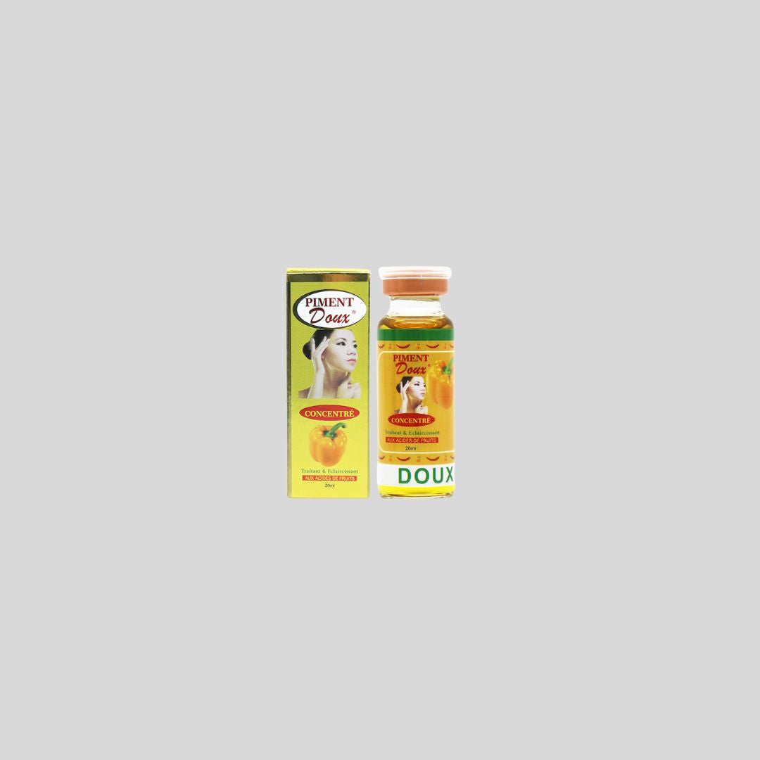 PIMENT DOUX Concentrate Serum Oil (20ml) delivers intense hydration, boosts skin radiance, removes spots, and provides antioxidant protection. Ideal for morning and night use, this serum oil nourishes and rejuvenates for visibly softer, smoother, and more radiant skin.