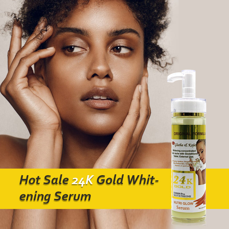 Gluta Master 24K Gold Gluta Kojic Whitening Serum with Carrot Oil Removes Dark Spots Impurities More Radiant Anti-Aging Boosting Serum