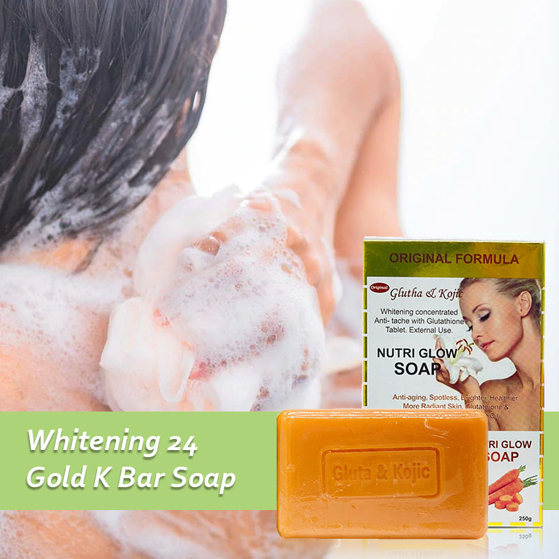 Gluta Master 24K Gold Gluta & Kojic Whitening Soap Prevent Hyperpigmentation Acne Treatment Soap Anti Dark Spots