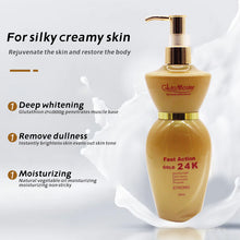 Charger l&#39;image dans la galerie, Gluta Master Extra 24k Gold Super Eclaircissant Whitening Concentrated Glutathione Deep Hydrating Anti-Aging Body Lotion
