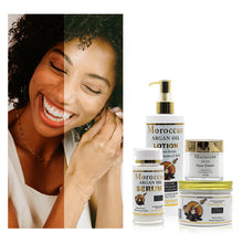 Load image into Gallery viewer, Argan Oil Dark Skin Care Set with Vitamin C&amp;E Removes All Hyperpigmentation Blemishes Whitening Anti-Aging Women&#39;s Skin Care
