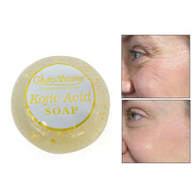Carica l&#39;immagine nel visualizzatore di Gallery, Gluta Master Kojic Acid Whitening Soap Anti-Dark Spot Anti-Aging Cleansing Facial Exfoliator Face Wash Soap
