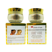 Lataa kuva Galleria-katseluun, 24K Gold Gluta &amp; Kojic Whitening Face Cream Remove Melanin Pimple Anti-Aging Antioxidants 25g+25g
