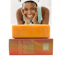 Load image into Gallery viewer, Gluta CoCo Carrot Whitening Soap Lightening Skin Blemishes Uneven Skin Tone for Dark Skin
