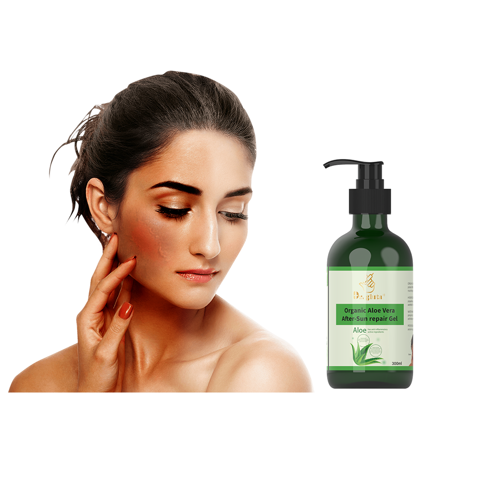 Organic Aloe Vera After-Sun Repair Gel Deep Cleasing Body Scrub with Aloe Anti-inflammatory Active Ingredients
