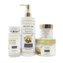 Charger l&#39;image dans la galerie, Miracle Glow Whitening Set with Moroccan Argan Oil Organic Extreme Brightening Kit for Hyperpigmentation and Uneven Skin Tone
