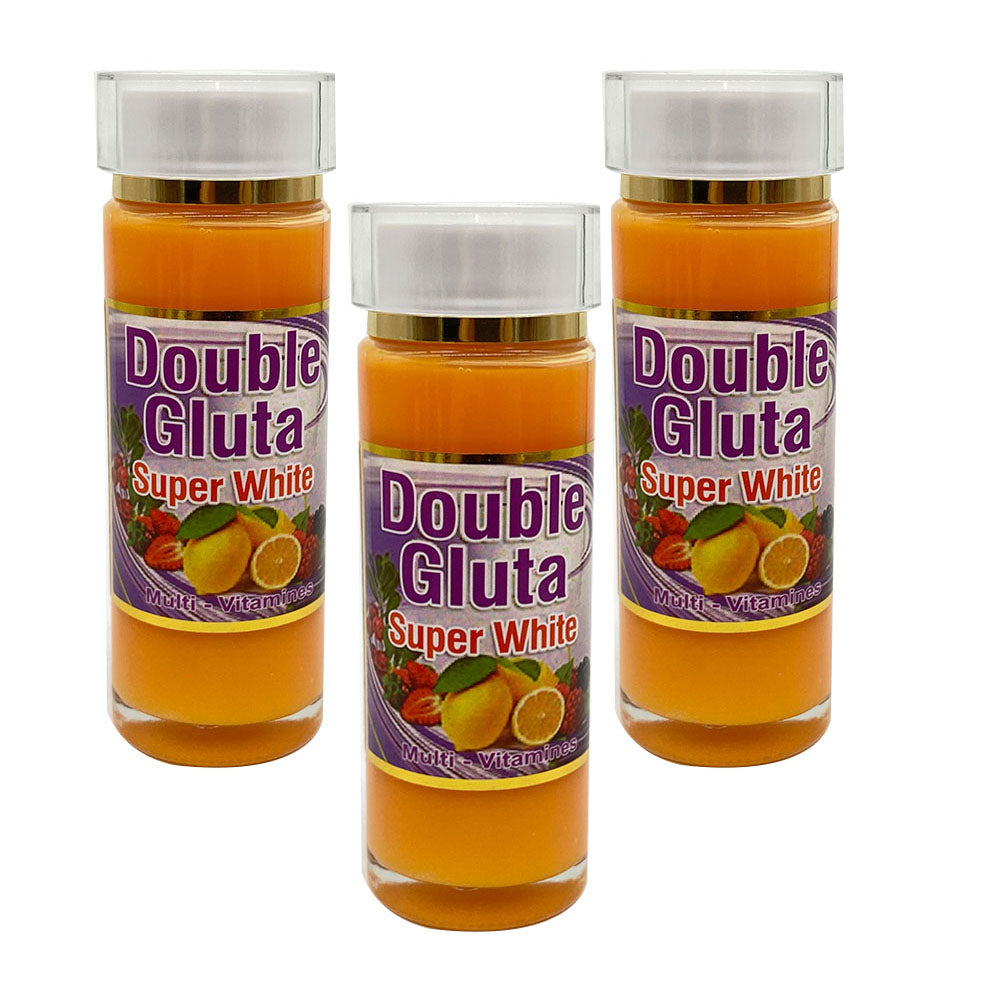Double Gluta Super White Multi-Vitamines Serum for Anti Tache,Anti Viellissement Eclaircissant 120ml