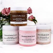 Lade das Bild in den Galerie-Viewer, Hot Selling Coconut Body Scrub 100% Natural for Soft Healthy and Radiant Skin for All Skin Types 250g Body Scrub
