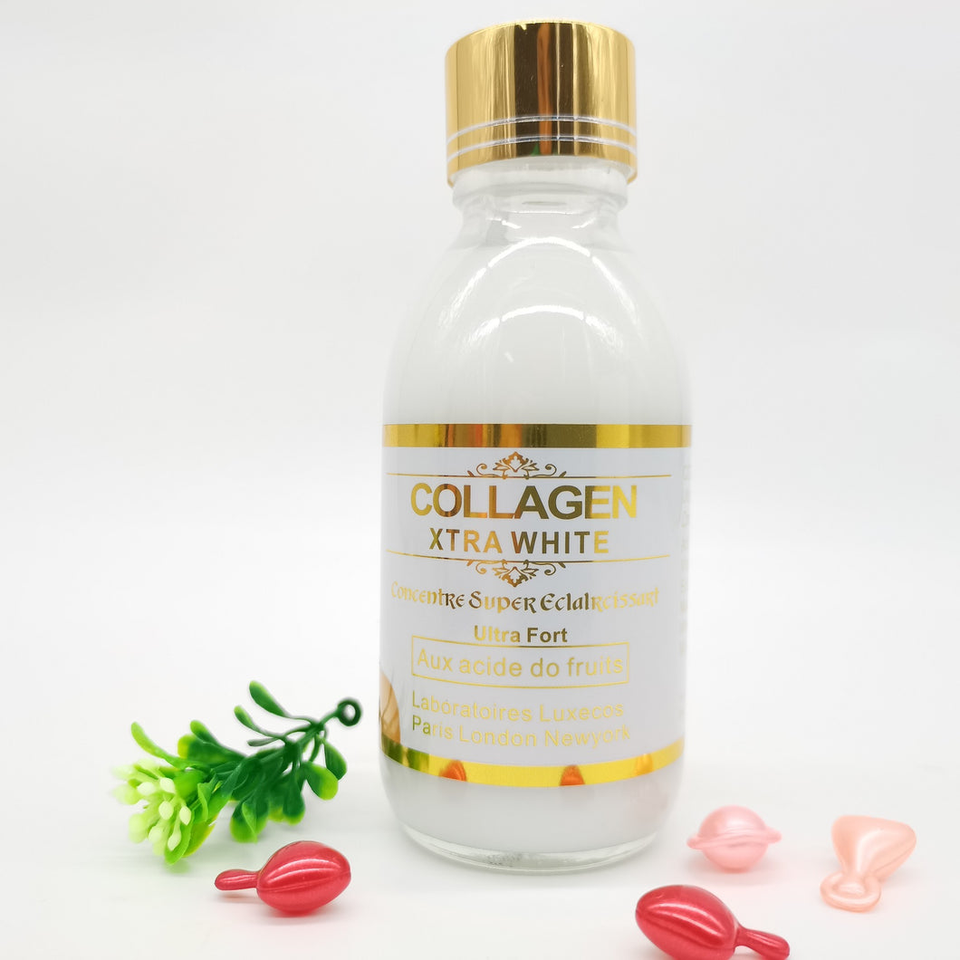 COLLAGEN XTRA WHITE Concentre Super  Eclalr Serum Anti-UV Vitamin A E Ultra Balnchissement with Best Price Concentre Auti-tache