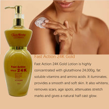 Lade das Bild in den Galerie-Viewer, Gluta Master Luxury24k Gold Strong Whitening Concentrated with Glutathion Deep Nourishment Remove Hyperpigmentation Body Lotion
