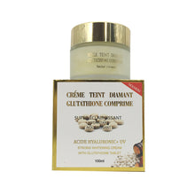 Load image into Gallery viewer, Creme Teint Diamant Glutathione Comprime Strong Whitening Cream with Glutathione Tablet Acid Hyaluronic UV Hydratant Face Cream
