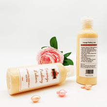 Load image into Gallery viewer, The Best Selling Peeling Whitening and Smoothing Skincare Orange Peeling Lotion Product with Orange Scent 100ML for Black Skin
