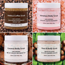 Load image into Gallery viewer, Argan Oil &amp; Shea NO Color Parabens Sulfates Face &amp; Body Scrub for All Skin 230g
