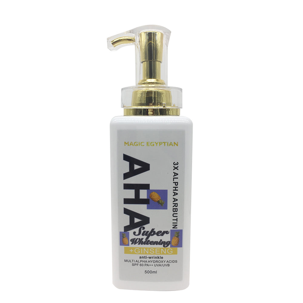 AHA Super Whitening Body Lotion 3* Arbutin for Anti Wrinkle with Collagen Strengthens Tightens Firmness You Skin