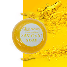 Carica l&#39;immagine nel visualizzatore di Gallery, Gluta Master Terminal White Secret Skin Whitening Facial or Bath Shower Beauty Soap Best for Glowing Skin 24K Gold Soap
