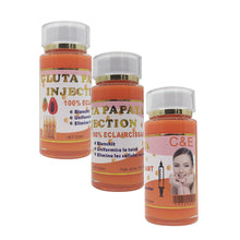 Load image into Gallery viewer, Gluta Papaya Injection Whitening Serum 100% Eclaircissant with Vitamin C for Skincare Brightening Anti-aging
