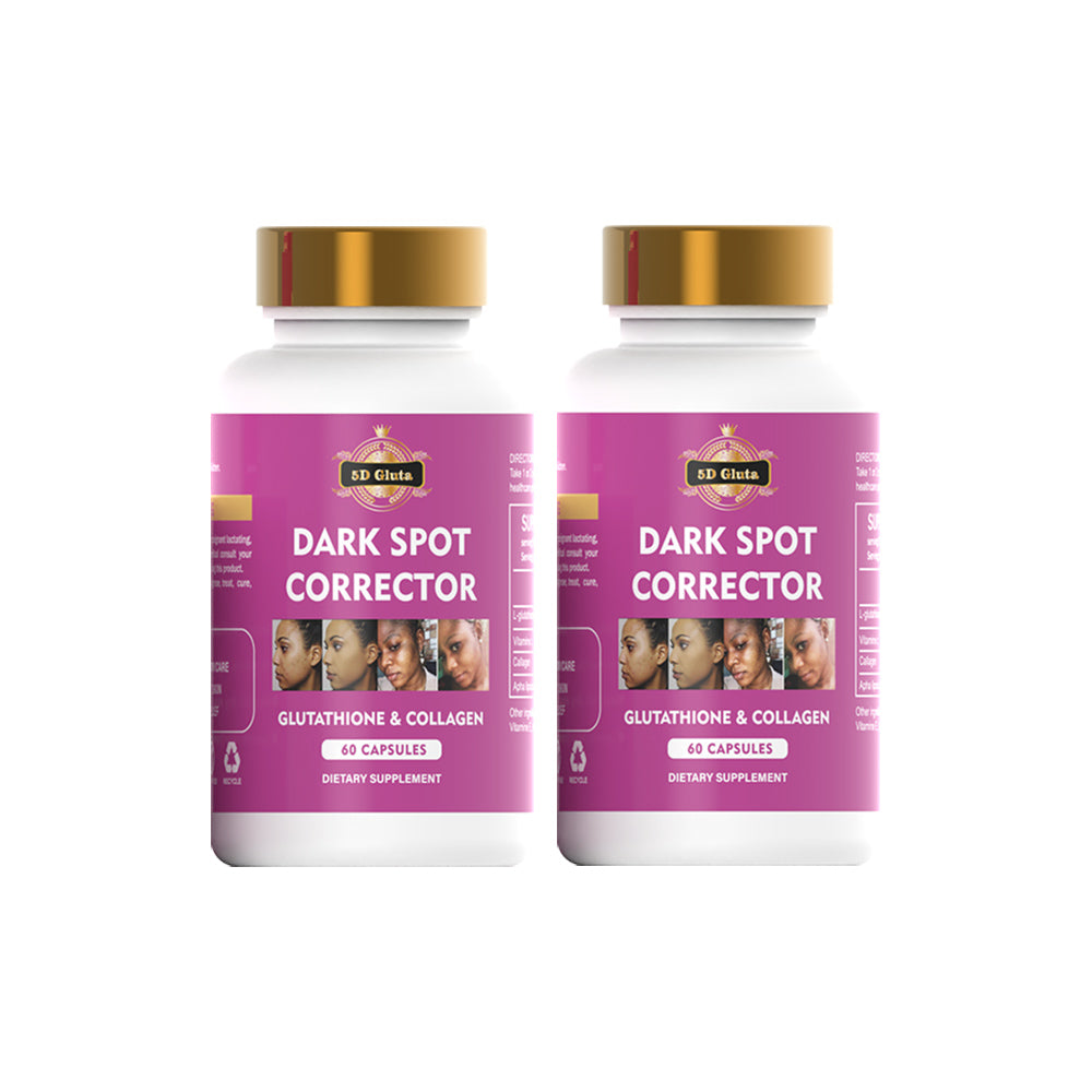5D Gluta Dark Spot Corrector Capsules Whitening Pills Skin Care Gluta Vitamin E Remove Melanin