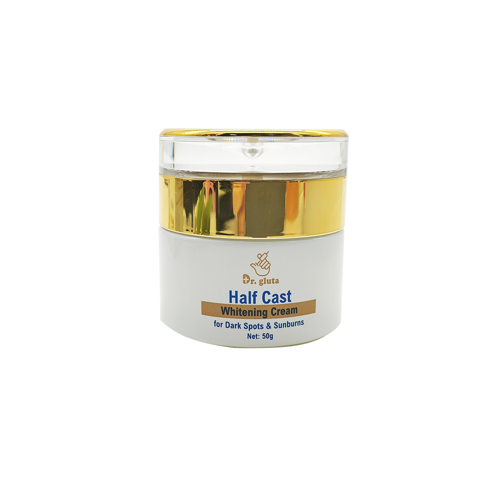 DR.Gluta Half Cast Whitening Cream Comprime Strong with Glutathione Tablet Acid Hyaluronic UV Hydratant Face Cream