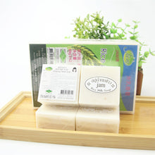 Carica l&#39;immagine nel visualizzatore di Gallery, Thailand Rice Milk Soap Scents of Milk and Rice Handmade Glow Baby Soap Cold Soap Craftwork Glycerine
