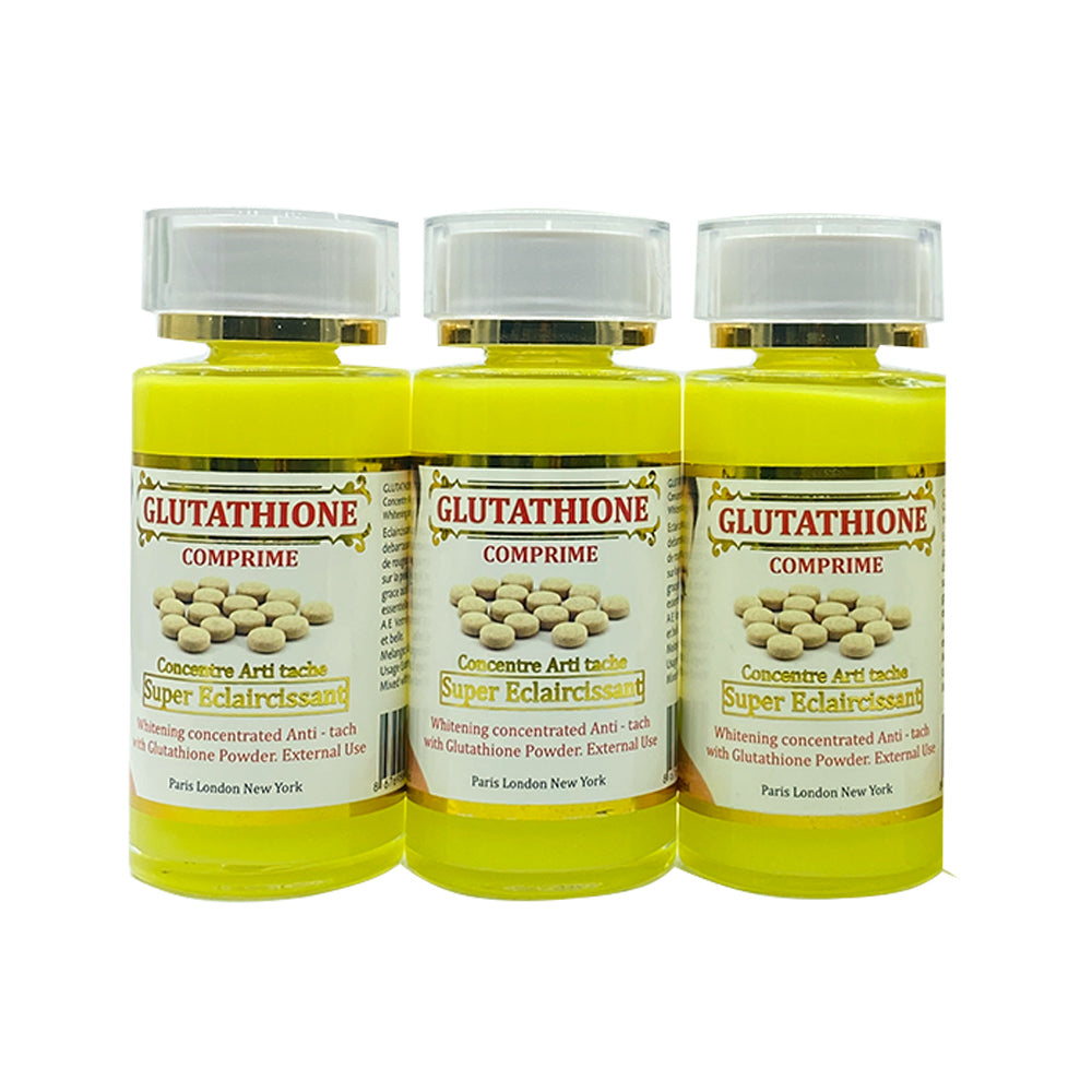 Glutathion Comprime Face Serum Super Eclaircissant Concentre Whitening Anti Taches with Glutathion Powder 120ml  Private Label