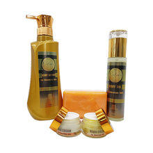 Carica l&#39;immagine nel visualizzatore di Gallery, Whitening Set with Vitamin C and Collagen Lotion Serum Cream Soap for Whitening Anti-aging Skincare Set
