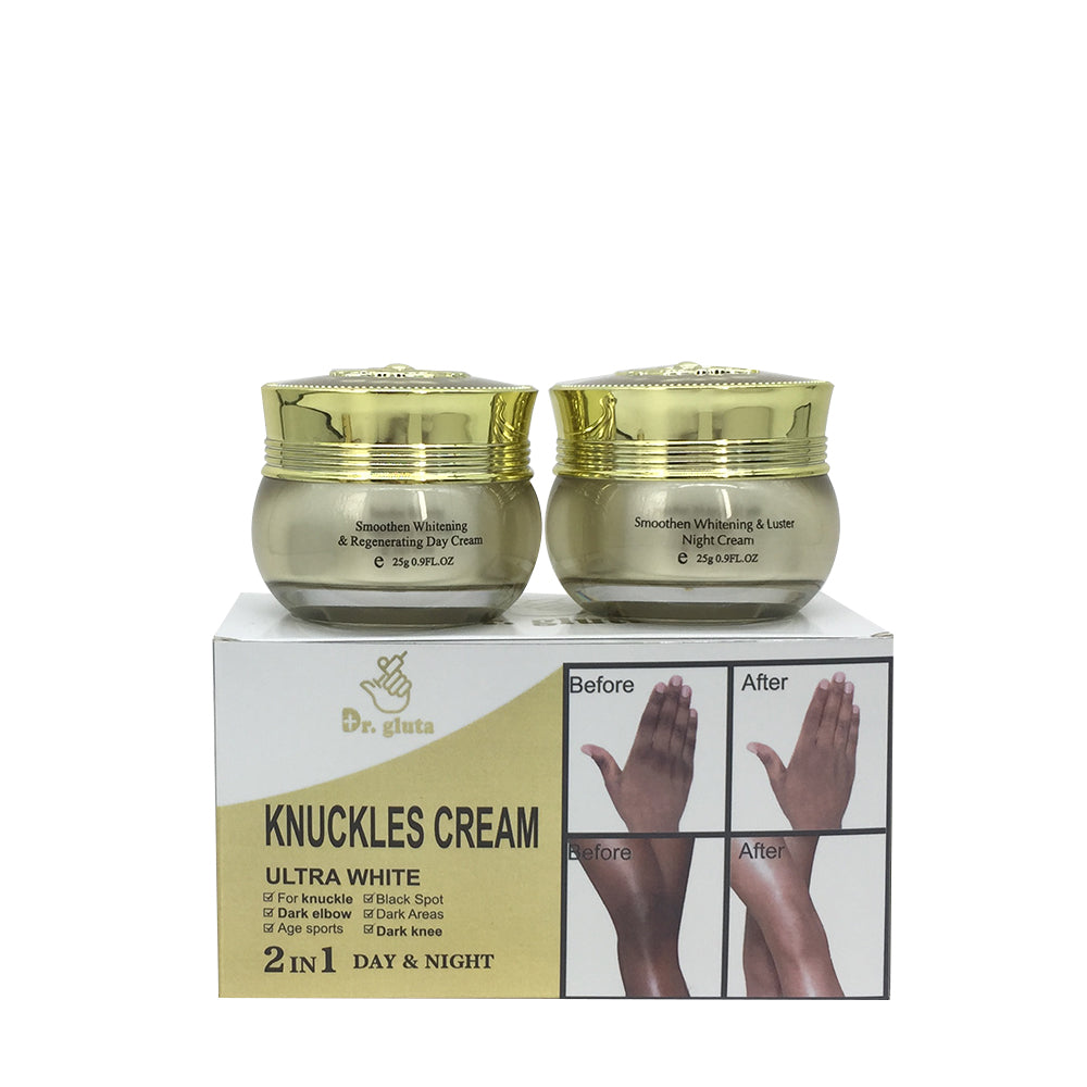 Dr. Gluta Knuckles Cream Ultra White Lightening & Regenerating Dark Knuckles Removal Cream for Black Spot Dark Elbow Dark Knee