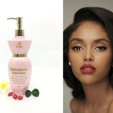 Load image into Gallery viewer, Glutathione Injection Strong Whitening Bleaching Luxury Milk with Extrait Gluta 150G Injection Body Lotion 300ML
