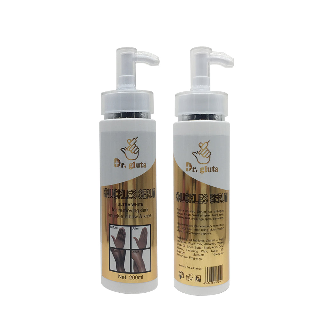Dr. Gluta Knuckle Serum Ultra White for Removing Knuckle Elbow Knee Strong Whitening Remove Knuckle Serum 200ML