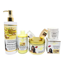 Load image into Gallery viewer, 4 Pieces of Natural Skin Whitening and Moisturizing Women&#39;s Cosmetic Skin Care Set  Lotion&amp;serum&amp;soap&amp;face Cream
