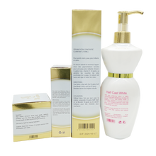 Lataa kuva Galleria-katseluun, Skin Whitening Set With Vitamin C And Collagen Lotion Serum Cream Soap For Super Lightening And Moisturizing Skin
