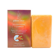 Load image into Gallery viewer, Gluta CoCo Carrot Whitening Soap Lightening Skin Blemishes Uneven Skin Tone for Dark Skin
